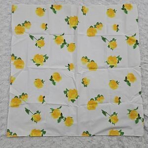 Lemlem White and Yellow Floral Bandana Scarf for body or purse 22.5"
